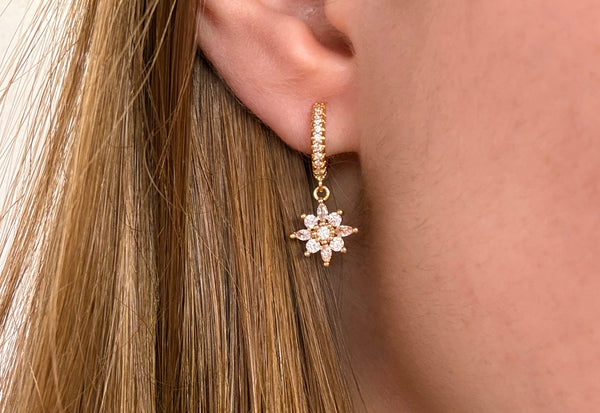 Boucle d'oreille Orchidée