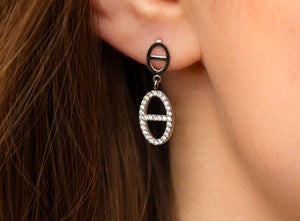 Boucle d'oreille Ambre