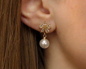 Boucle d'oreille Nacre
